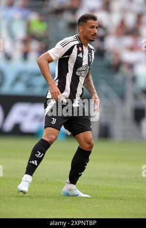 Turin, Italien. August 2024. Danilo von Juventus während des Freundschaftsspiels vor der Saison im Allianz Stadium in Turin. Der Bildnachweis sollte lauten: Jonathan Moscrop/Sportimage Credit: Sportimage Ltd/Alamy Live News Stockfoto