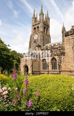 St. John the Baptist Church auch bekannt als „Cathedral of the Peak“, Tideswell, Buxton, Peak District, Derbyshire, England Stockfoto