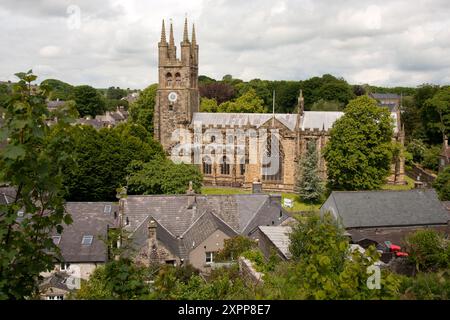 St. John the Baptist Church auch bekannt als „Cathedral of the Peak“, Tideswell, Buxton, Peak District, Derbyshire, England Stockfoto