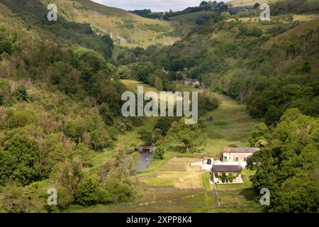 Monsal Dale aus Monsal Head, Peak District, Derbyshire, England Stockfoto