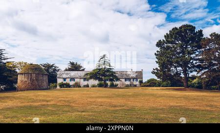 Landschaft in der Nähe von Schloss von Suscinio in Sarzeau, Bretagne, Frankreich Stockfoto