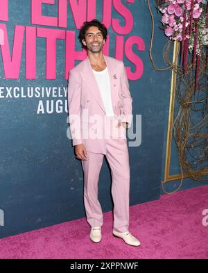 New York City, USA. August 2024. Justin Baldoni nahm an der Weltpremiere „IT Ends With US“ am 6. August 2024 am AMC Lincoln Square in New York City Teil © Steven Bergman/AFF-USA. COM Credit: AFF/Alamy Live News Stockfoto