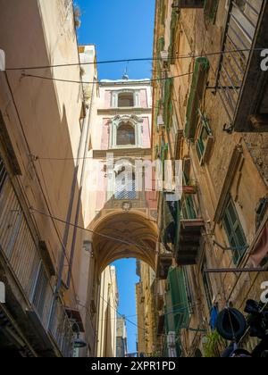 Krippenstraße, Altstadt von Neapel, Neapel, Kampanien, Süditalien, Italien, Europa Stockfoto