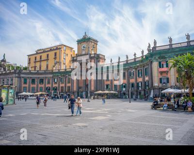 Convitto Nazionale Vittorio Emanuele II, Piazza Dante, Altstadt von Neapel, Neapel, Kampanien, Süditalien, Italien, Europa Stockfoto