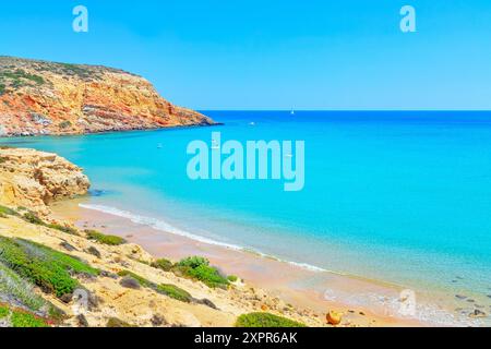 Provatas Beach, Milos Island, Kykladen Inseln, Griechenland Stockfoto