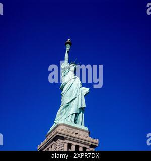 Freiheitsstatue, blauer Himmel, New York City, New York State, New York City, New York City, New York City, USA, Stockfoto