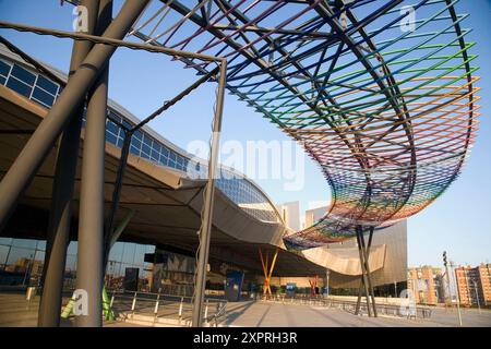 Messe- und Kongresszentrum von Malaga (FYCMA). Malaga, Andalusien, Spanien. Stockfoto