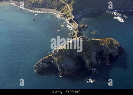 San Juan de Gaztelugatxe, Bermeo, Biskaya, Baskenland, Spanien Stockfoto