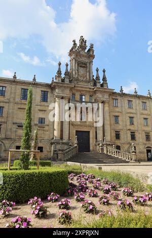 Mosteiro de San Martiño Pinario, Praza da Inmaculada, Santiago De Compostela, ein Coruña Provinz, Galizien, Spanien. Stockfoto