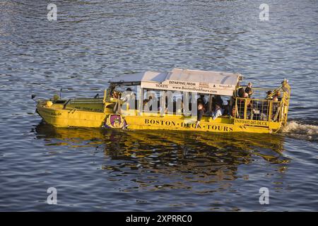 Boston Duck Tours auf den Charles River, Massachusetts, USA Stockfoto