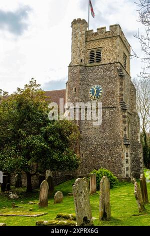 St. Peter und St. Paul Church, Butchers Hill, Shorne, Kent Stockfoto