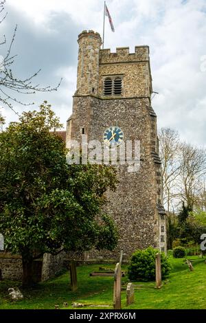 St. Peter und St. Paul Church, Butchers Hill, Shorne, Kent Stockfoto