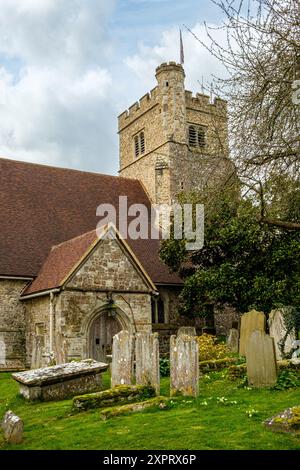 St. Peter und St. Paul Church, Butchers Hill, Shorne, Kent Stockfoto