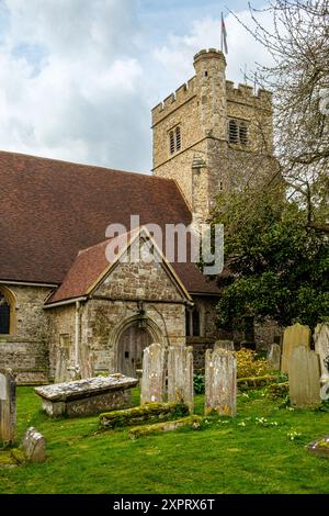 St. Peter und St. Paul Church, Butchers Hill, Shorne, Kent Stockfoto