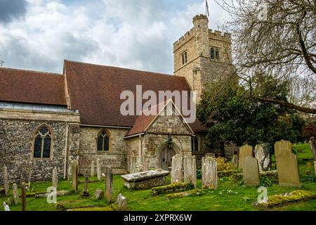 St. Peter und St. Paul Church, Butchers Hill, Shorne, Kent Stockfoto