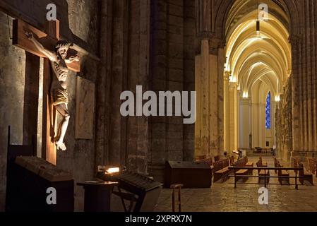 Kathedrale Notre-Dame de Chartres, Eure et Loir, Region Centre, Frankreich, Europa/Kathedrale unserer Lieben Frau von Chartres, Departement Eure et Loir, Region Centre, Fra Stockfoto