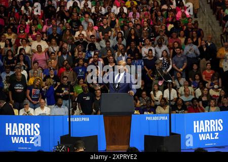 Pa. 06. August 2024. Jaime Harrison bei einem öffentlichen Auftritt für die Kamala Harris Präsidentschaftswahlkampagne, Liacouras Center an der Temple University, Philadelphia, PA, 6. August 2024. Quelle: Kristin Callahan/Everett Collection/Alamy Live News Stockfoto