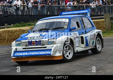 Stuart Larbey, Simon Larbey, MG Metro 6R4, in den frühen 1980er Jahren wandte sich das Streben nach mehr Motorleistung in allen Formen des Motorsports auf Turbochar Stockfoto