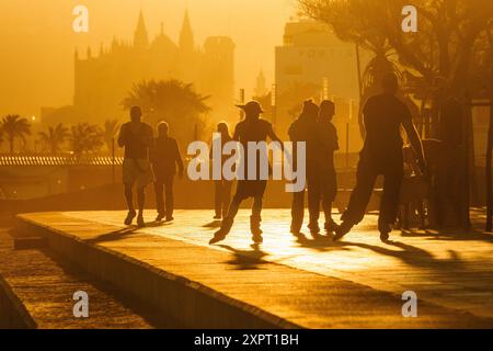 zu Fuß, Es Molinar, Molinar, Palma, Mallorca, Balearen, Spanien, Europa. Stockfoto