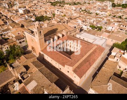 Kirche und das Kloster von Sant Bonaventura, Llucmajor, Mallorca, Balearen, Spanien, Europa. Stockfoto