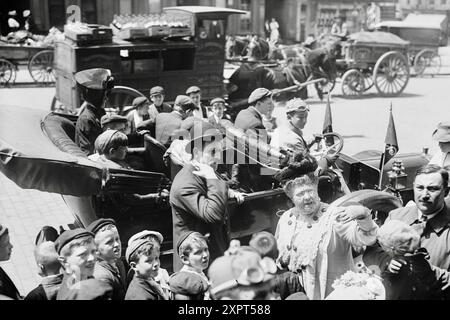 Auto Rides for Crippled Children, New York City, 25. Mai 1908. Stockfoto