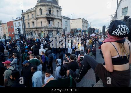 Tausende von Demonstranten versammelten sich in Bristol. Stockfoto