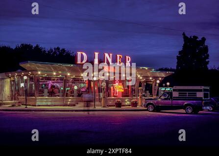 USA, New England, Massachusetts, South Deerfield, Diner Stockfoto