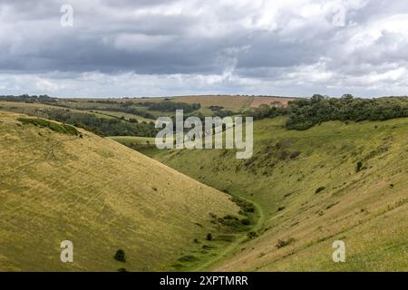 Blick über Devil's Dyke in den South Downs Stockfoto