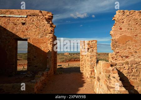 Ruins of Exchange Hotel, Farina Ghost Town, Outback South Australia, Australien Stockfoto