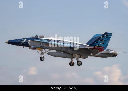 Royal Canadian Airforce Centenary F-18 Hornet bei der Royal International Air Tattoo 2024. Stockfoto