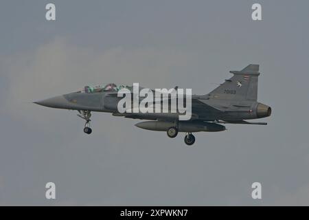 DARWIN, AUSTRALIEN - 18. JULI 2024: Royal Thai Air Force JAS 39 Gripen nimmt an Übung Pitch Black in Australien Teil. Stockfoto