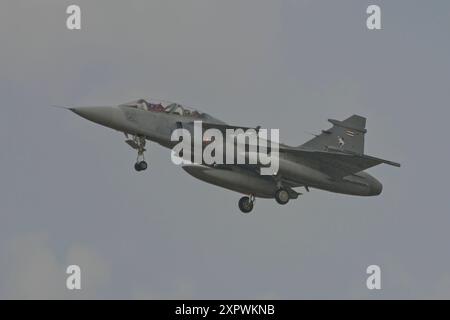 DARWIN, AUSTRALIEN - 18. JULI 2024: Royal Thai Air Force JAS 39 Gripen nimmt an Übung Pitch Black in Australien Teil. Stockfoto
