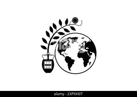 Weltbiotreibstoff-Tag 10. august Vektorplakat Stock Vektor