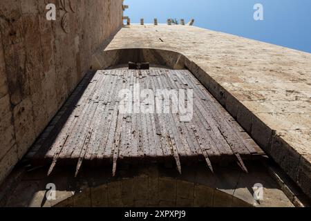 Historisches Torre dell Elefante Tor in Cagliari Stockfoto