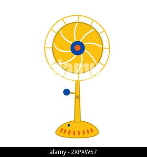 Elektrischer Lüfter im Cartoon-Stil. Vektorabbildung Stock Vektor