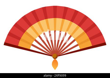 Klappbarer Handgebläse. Vektor-Zeichentrick-Illustration Stock Vektor