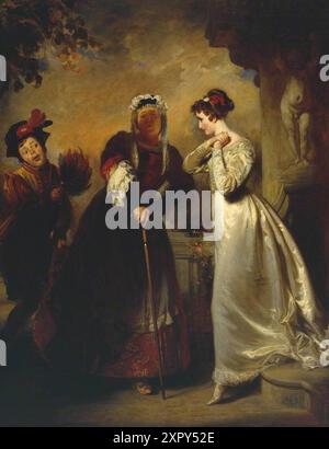 Briggs, Henry Perronet; Romeo und Julia - Akt II Szene 5 („Julia und ihre Schwester“); Tate; http://www.artuk.org/artworks/romeo-and-juliet-act-ii-scene-5-juliet-and-her-nurse-198001 Stockfoto