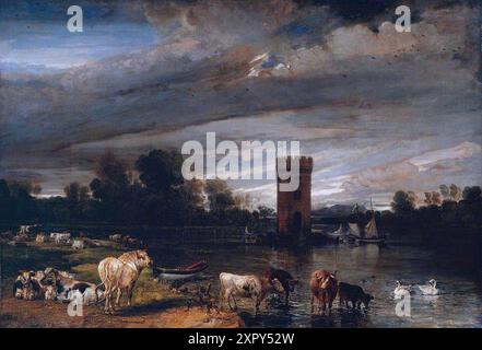 Ward, James; Blick in Tabley Park; Tate; http://www.artuk.org/artworks/view-in-tabley-park-202695 Stockfoto