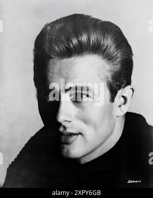 JAMES DEAN 1955 Porträtwerbung für Warner Bros Stockfoto