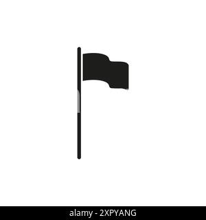 Verschiedene Flaggensymbole festgelegt. Vektorabbildung Stock Vektor