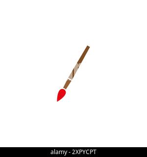 Pinselsymbol. Pinsel-Symbol-Vorlage für Grafik- und Webdesign-Sammlung Logo-Vektor-Illustration Stock Vektor