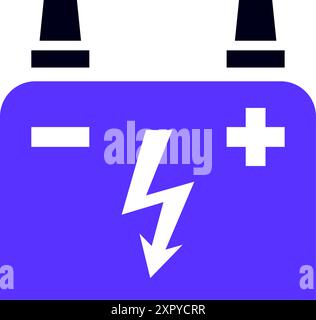 Symbol Akku-Batterie leer, Vektorabbildung Stock Vektor