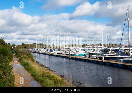 Lymington Marina, New Forest, Hampshire, England Stockfoto