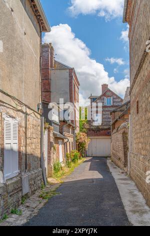 Landschaft rund um Veules-les-Roses, eine Gemeinde im Departement seine-Maritime in der Normandie in Nordfrankreich Stockfoto