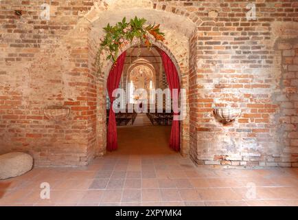 Italien prov. Di Alessandria Sezzadio Abtei Santa Giustina Stockfoto