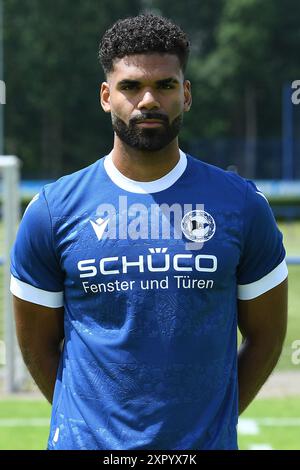 Bielefeld, Deutschland. Juli 2024. Fussball 3. Liga Offizieller Fototermin DSC Arminia Bielefeld am 10.07.2024 auf dem Trainingsgelaende in Bielefeld Andre Becker ( Bielefeld ) Foto: Revierfoto Credit: ddp Media GmbH/Alamy Live News Stockfoto