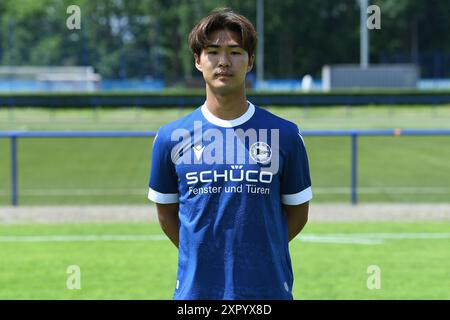 Bielefeld, Deutschland. Juli 2024. Fussball 3. Liga Offizieller Fototermin DSC Arminia Bielefeld am 10.07.2024 auf dem Trainingsgelaende in Bielefeld Kaito Mizuta ( Bielefeld ) Foto: Revierfoto Credit: ddp Media GmbH/Alamy Live News Stockfoto