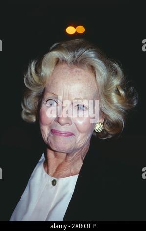 Maria Riva, geboren als Maria Elisabeth Sieber in Berlin, amerikanische Schauspielerin, einzige Tochter der berühmten Schauspielerin, Filmstar Marlene Dietrich, Bild: Maria Riva bei der Buch-Präsentation der Biographie: Meine Mutter Marlene, 1993. Stockfoto