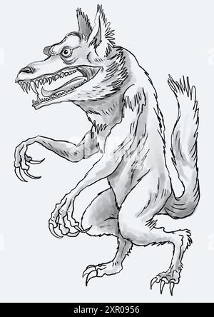 Werwolf Abbildung Stockfoto