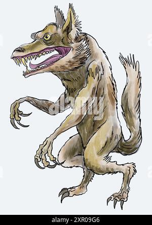 Werwolf Abbildung Stockfoto